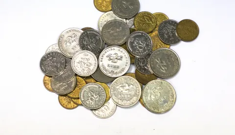 Osijek, 03. 12. 2024., Hrvatska kuna, kune, lipa, lipe, valuta, kovanice, ilustracijaSNIMIO BRUNO JOBST