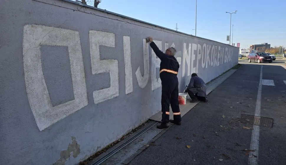 Obnovljen kultni mural Osijek - nepokoreni grad