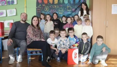 Čepin, 13. 11. 2025., OŠ Miroslava Krleže, Moj prvi godišnjak, dodjela nagrada, likovni natječaj, pobjednici likovnog natječajaSNIMIO BRUNO JOBST