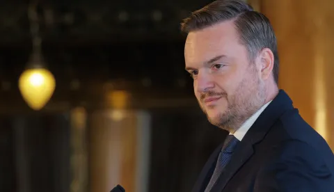 Zagreb, 08.10.2025. - Hrvatsko-slovenski forum "Tržišta kapitala 2025.: Financiranje održivosti – razvijenim tržištima kapitala do jakog regionalnog gospodarstva".Na fotografiji Marko Primorac.foto HINA/ Edvard ŠUŠAK