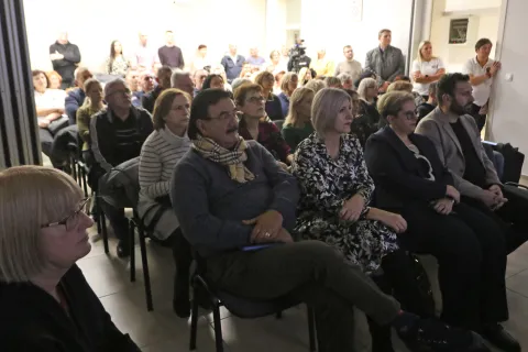 Osijek, 13. 11. 2025, Hotel Mursa, Predavanje o Vukovarskoj ratnoj bolnici.snimio GOJKO MITIĆ