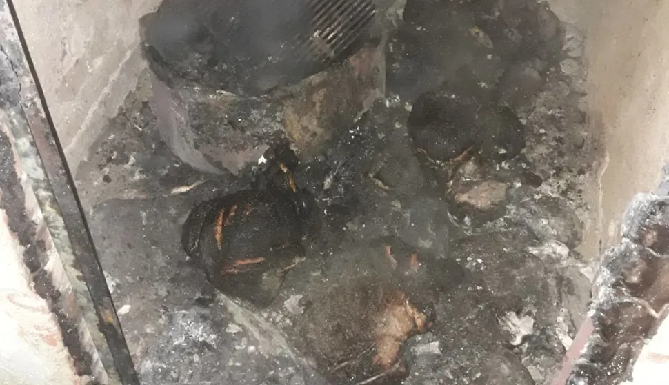 Izgorjeli pušnica i automobil - jvp požega