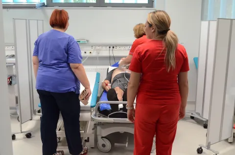 osijek, 27 rujna 2023, 11,30 sati, kbc, bolnica, ohbp, objedinjeni hitni bolnički prijem, prvi dan rada, zdravstvo, novinar vesna latinovićsnimio zdenko pušić