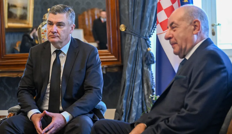 Budimpe?ta, 14.11.2025.- Hrvatski predsjednik Zoran Milanovi? u petak je boravio u Budimpe?ti gdje ga je ugostio ma?arski predsjednik Tamas Sulyok. foto HINA/ Ured predsjednika Republike Hrvatske/ Fillip Glas/ ua