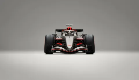 Indoor studio shot, exterior, front view