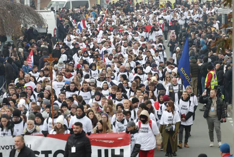 Vukovar, 18. 11. 2024., kolona sjećanja, Vukovar 2024SNIMIO BRUNO JOBST