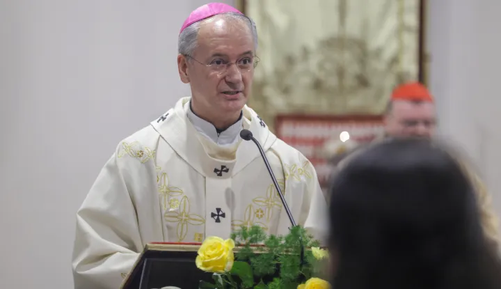 Zagreb, 20.10.2025.- Kardinal Josip Bozanić, nadbiskup emeritus zagrebački, proslavio je 50. obljetnicu svećeničkog ređenja euharistijskim slavljem. Na fotografiji Dražen Kutleša.foto HINA/ Admir BULJUBAŠIĆ/ abu