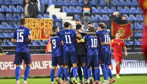 17.11.2025.  Gradski stadion Podgorica, Crna Gora  - Utakmica zadnjeg kola Europskih kvalifikacija za Svjetsko nogometno prvenstvo 2026. Crna Gora - Hrvatska. Photo: Stefan Ivanovic/PIXSELL