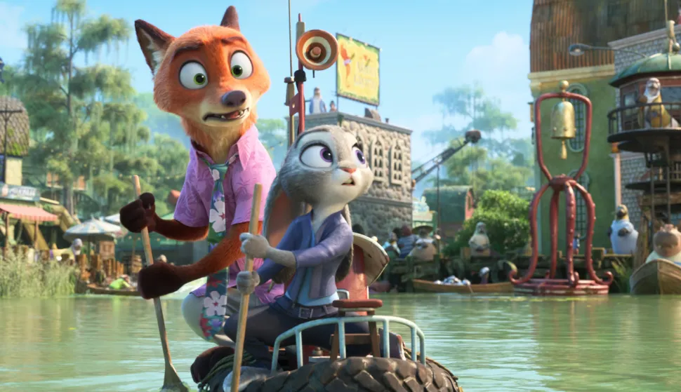 (L-R)Nick Wilde (voiced by Jason Bateman) and Judy Hopps (voiced by Ginnifer Goodwin) in Walt Disney Animation Studios' "Zootopia 2." From the Oscar®-winning team of Disney Animation chief creative officer Jared Bush and Byron Howard (directors) and Yvett Merino (producer), "Zootopia 2" opens in theaters Nov. 26. © 2025 Disney Enterprises, Inc. All Rights Reserved.