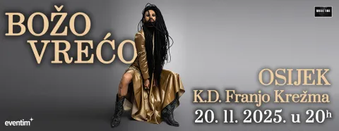 Božo Vrećo @ Osijek. četvrtak, 20.11.2025| Koncertna dvorana Franjo Krežma - KCO. 