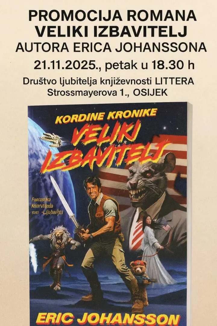 Promocija “Velikog izbavitelja” u Društvu ljubitelja književnosti "Littera"