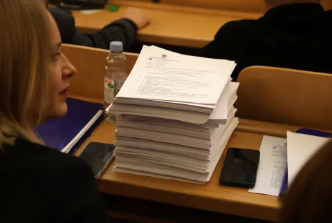 Osijek, 29. 11. 2024., Županijska 4, Velika vijećnica, sjednica Gradskog vijeća  SNIMIO BRUNO JOBST