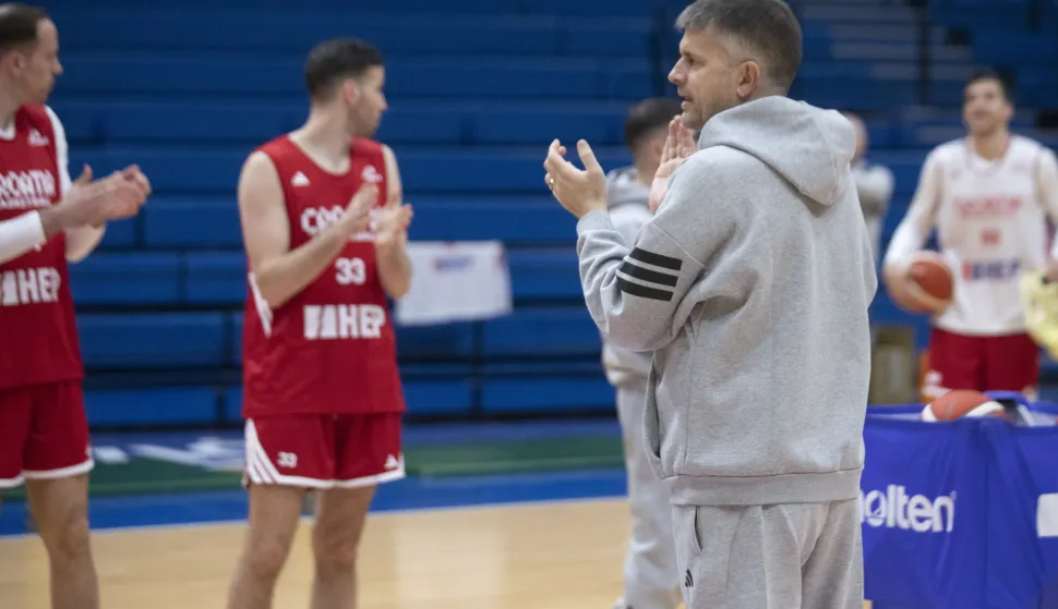 Zagreb, 24.11.2025 - Trening seniorske košarkaške reprezentacije Hrvatske uoći nastavka kvalifikacija za Svjetsko prvenstvo 2027. foto HINA/ Daniel KASAP/ dk