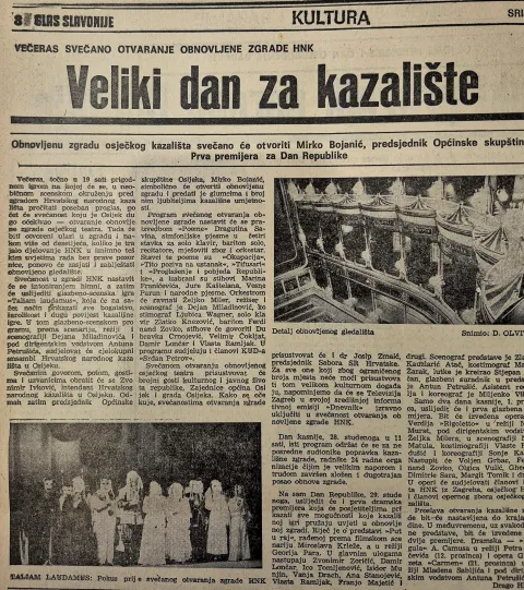 Otvaranje obnovljene zgrade HNK-a u Osijeku Glas Slavonije