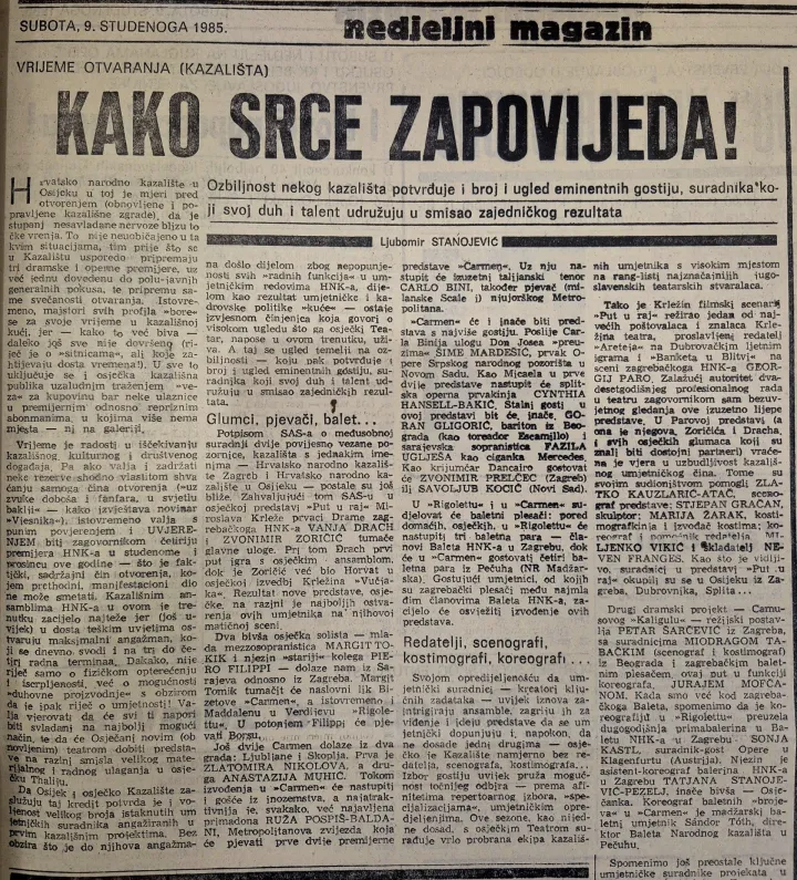 Otvaranje obnovljene zgrade HNK-a u Osijeku Glas Slavonije