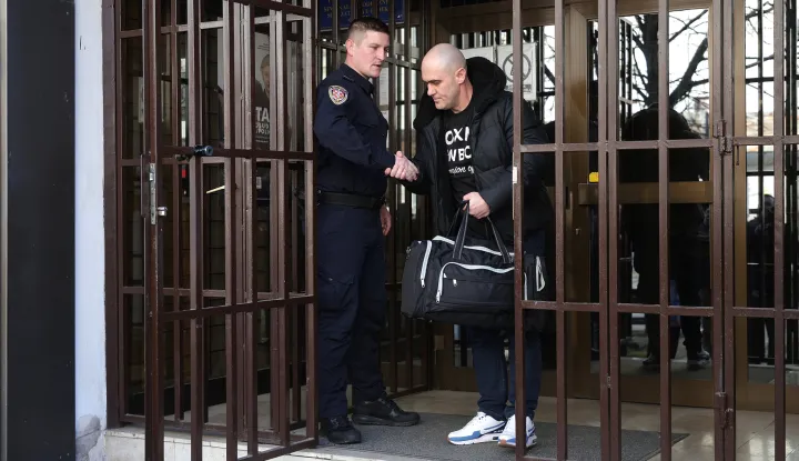 Osijek, 03. 03. 2025., Zatvor u Osijek, Josip Dabro, nizlazak iz pritvora, pritvor, izlazakSNIMIO BRUNO JOBST