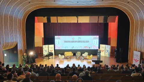 Osijek, 21. 11. 2025., KC, Dovrana Franjo Krežma, Godišnja konferencija Hrvatskog olimpijskog odbora, HOO, Hrvatski olimpijski odbor 2021-2025, Ponosni na prošlost, posvećeni budućnosti, SNIMIO BRUNO JOBST