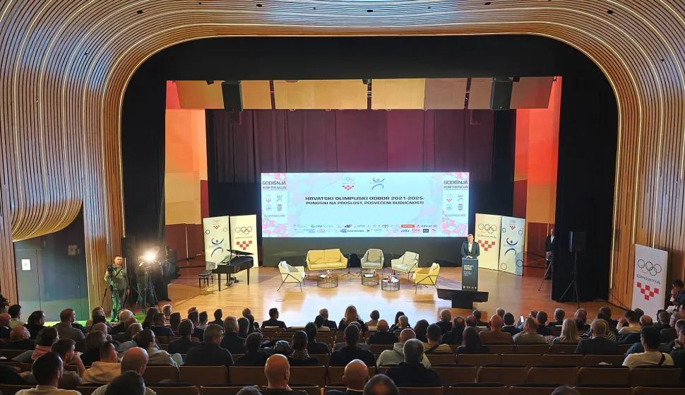 Osijek, 21. 11. 2025., KC, Dovrana Franjo Krežma, Godišnja konferencija Hrvatskog olimpijskog odbora, HOO, Hrvatski olimpijski odbor 2021-2025, Ponosni na prošlost, posvećeni budućnosti, SNIMIO BRUNO JOBST