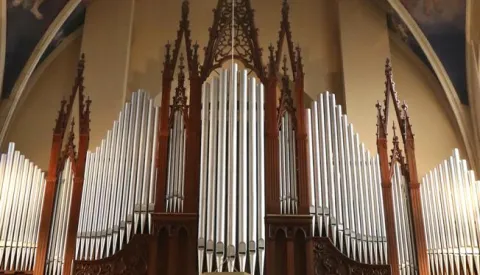 Osijek, 16. 01. 2022, Obnovljene orgulje u osjeckoj konkatedrali. Obnovljene orgulje..snimio GOJKO MITIC