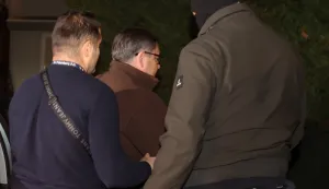 27.11.2025., Zagreb - Kuca glavnog drzavnog inspektora Andrije Mikulica koji je uhicen u akciji USKOK-a. Dolazak inspektora Photo: Sanjin Strukic/PIXSELL