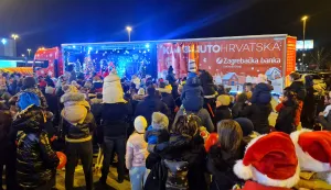 Veseli Kamion Djeda Mraza, turneja, Ladimirevci, Osijek, Vukovar i KoprivnicaAuto Hrvatska, studeni 2025