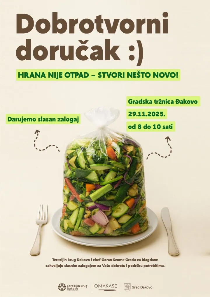 Terezijin krug organizira Dobrotvorni doručak na gradskoj tržnici - besplatan za sve