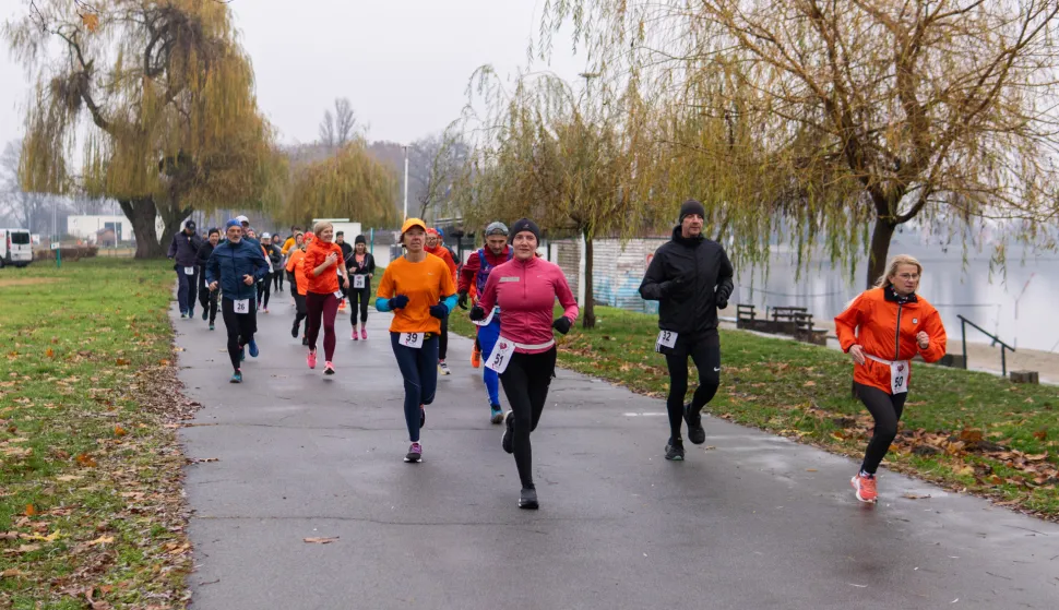Osijek, 29. 11. 2025., Inner wheel utrkautrka; trčanje; inner wheel; natjecatelji; sudionici