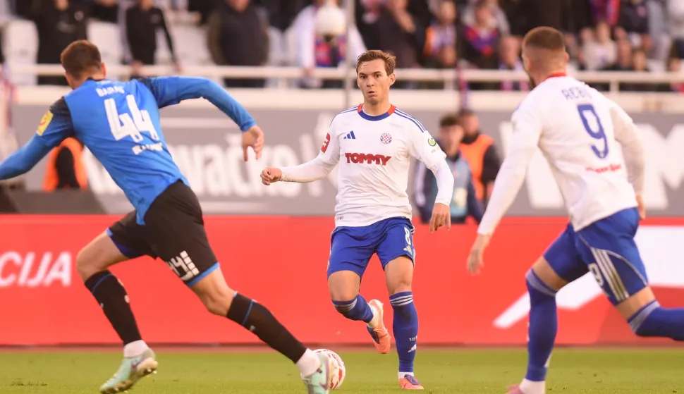 Split -29.11.2025. Susret 15. kola hrvatskog nogometnog prvenstva Hajduk - Varaždin. foto HINA/ Mario STRMOTIĆ/ms 