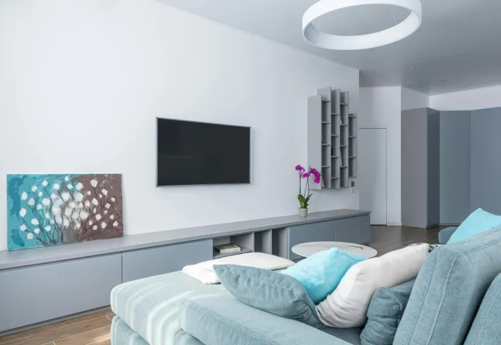 pudersto plava dizajn