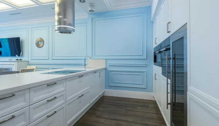 pudersto plava dizajn