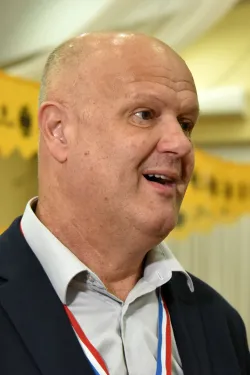 slavonija...vinkovci...08.03.2024.dvorana barun trenk; otvoreni 19. pcelarski dani, medjunarodni pcelarski sajam opreme i pcelinjih proizvoda, a prethodio je medni dorucak - med hrvatskih pcelinjaka, uz sudjelovanje ucenika nizih razreda os i vrtica; na fotki - drazen kocet, predsjednik hrvatskog pcelarskog saveza;foto Gordan Panić