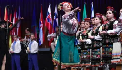 30.11.2025., Zagreb - Predsjednik Savjeta za nacionalne manjine Tibor Varga ugostio je predsjednika Vlade Andreja Plenkovica na manifestaciji: Kulturno stvaralastvo nacionalnih manjina u Koncertnoj dvorani Vatroslava Lisinskog. Zemlja partner ovogodisnje manifestacije Kulturno stvaralastvo nacionalnih manjina je Ukrajina. Photo: Sanjin Strukic/PIXSELL