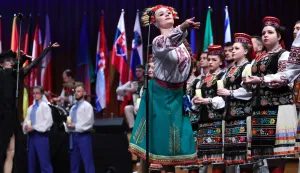 30.11.2025., Zagreb - Predsjednik Savjeta za nacionalne manjine Tibor Varga ugostio je predsjednika Vlade Andreja Plenkovica na manifestaciji: Kulturno stvaralastvo nacionalnih manjina u Koncertnoj dvorani Vatroslava Lisinskog. Zemlja partner ovogodisnje manifestacije Kulturno stvaralastvo nacionalnih manjina je Ukrajina. Photo: Sanjin Strukic/PIXSELL