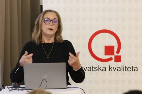 Osijek, 01. 12. 2025, Hrvatska gospodarska komora, županiska komora Osijek, HGK Osijek. Forum o franšizama HGK. Ljiljana Kukec - Hrvatska udruga za franšizno poslovanje.snimio GOJKO MITIĆ