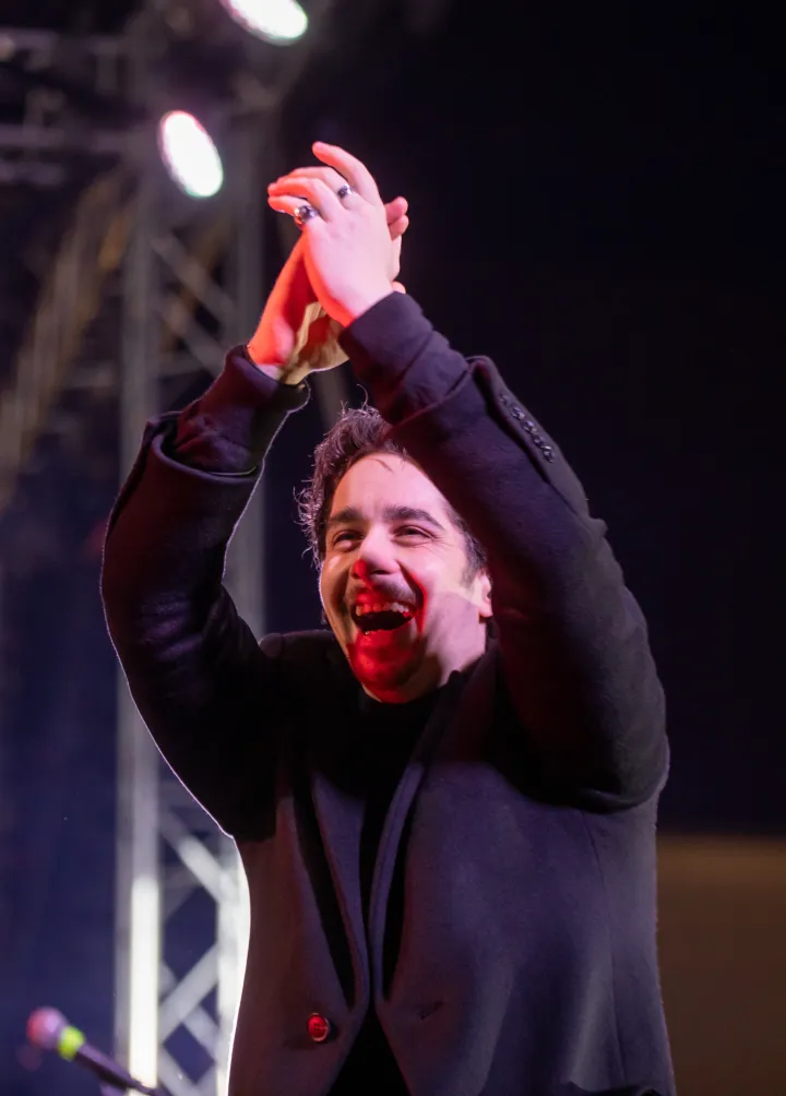 31.12.2023., Osijek - Docek nove 2024. godine na Trgu Vatroslava Lisinskog u Tvrdji. Photo: Borna Jaksic/PIXSELL