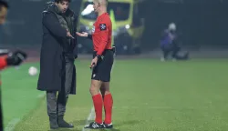 Velika Gorica, 01.12.2025 - Susret 15. kola hrvatskog nogometnog prvenstva NK Gorica - GNK Dinamo. Na fotografiji trener Gorice Mario Carević.foto HINA/ Admir BULJUBAŠIĆ/ abu