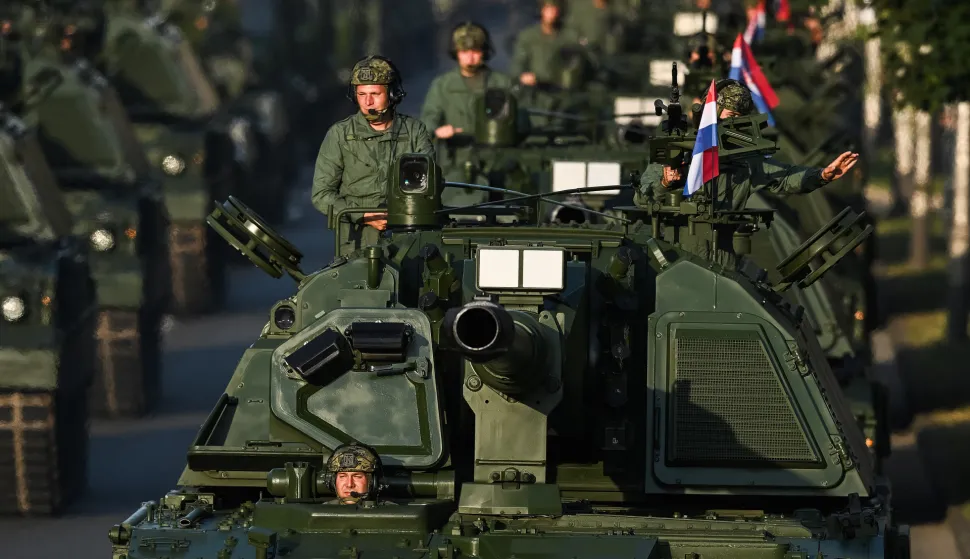 31.07.2025., Zagreb - U povodu obiljezavanja 30. obljetnice vojno-redarstvene operacije Oluja odrzan je svecani vojni mimoh Photo: Marko Lukunic/PIXSELL