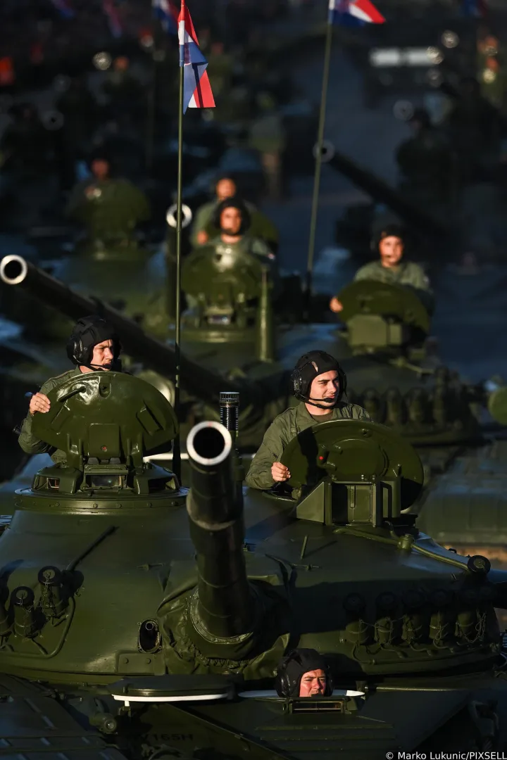 31.07.2025., Zagreb - U povodu obiljezavanja 30. obljetnice vojno-redarstvene operacije Oluja odrzan je svecani vojni mimoh Photo: Marko Lukunic/PIXSELL