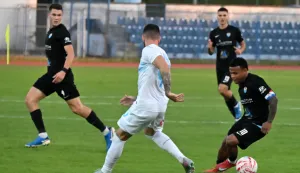 Vinkovci, 22.09.2025. - Utakmica 7. kola HNL-a Vukovar 1991 - Rijeka na Stadionu Cibalia. foto HINA/Gordan Pani?/ ua