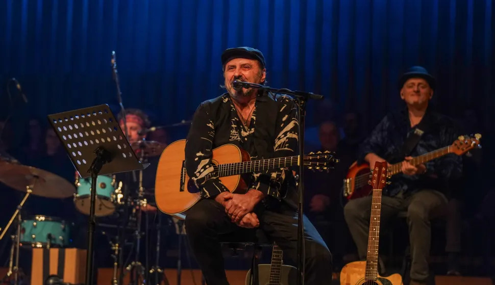8.2.2025., Zagreb - Zabranjeno pusenje premijerno je odrzalo koncert pred zagrebackom publikom u akusticnoj verziji, kao "Neustekani". Photo: Patricija Flikac/PIXSELL