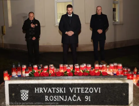 Ivan Radić, spomen na Rosinjaču, svijeće za poginule, 5. prosinca 2025.