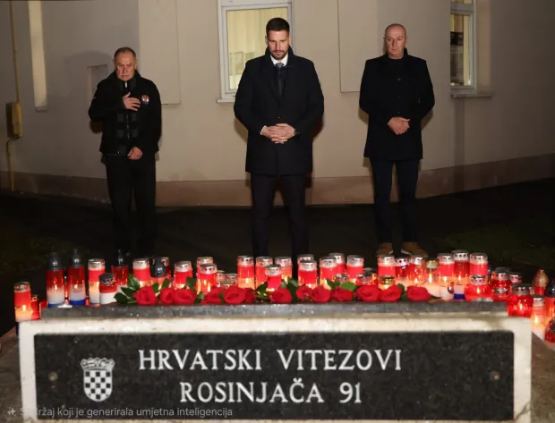 Ivan Radić, spomen na Rosinjaču, svijeće za poginule, 5. prosinca 2025.