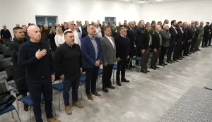 Osijek, 05. 12. 2025., IT park, premijera, Ljutoč, Ljutoč - dokumentarni film, dokumentarni film, prvi Hrvatski ratni brod SNIMIO BRUNO JOBST