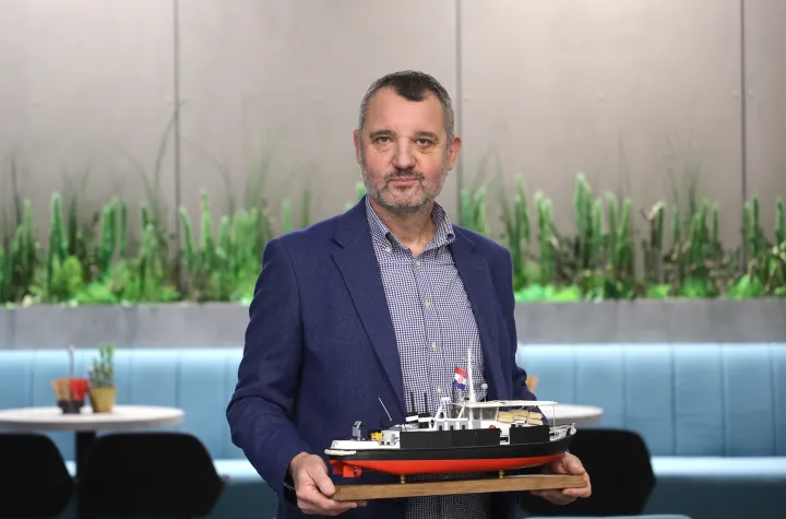 Osijek, 05. 12. 2025., IT park, premijera, Ljutoč, Ljutoč - dokumentarni film, dokumentarni film, prvi Hrvatski ratni brod, Zoran Delibašić - autor filmaSNIMIO BRUNO JOBST