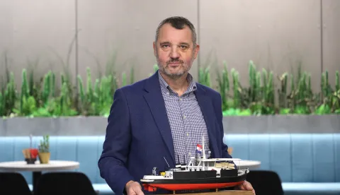 Osijek, 05. 12. 2025., IT park, premijera, Ljutoč, Ljutoč - dokumentarni film, dokumentarni film, prvi Hrvatski ratni brod, Zoran Delibašić - autor filmaSNIMIO BRUNO JOBST