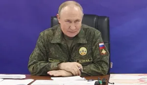 epa12483281 A handout photo made from video released by the Russian Presidential Press Office on 26 October 2025 shows, Russian President Vladimir Putin during his visit to one of the command posts of the Joint Group of Forces, at an undisclosed location. EPA/RUSSIAN PRESIDENTIAL PRESS OFFICE/HANDOUT MANDATORY CREDITHANDOUT EDITORIAL USE ONLY/NO SALES
