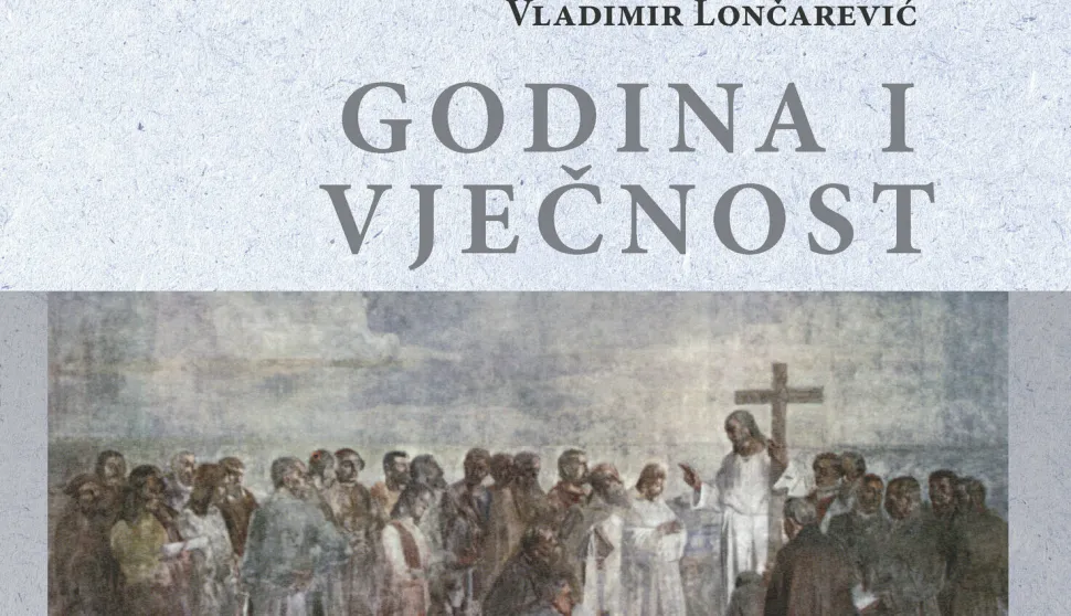 Roman povjesnica Godina i vječnost, autora V. Lonačrevića, naslovnica