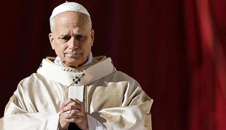epa12543863 Pope Leo XIV presides the Holy Mass for the Jubilee of Choirs and Choral Society, in Saint Peter's Square, in Vatican City, 23 November 2025. EPA/ANGELO CARCONI