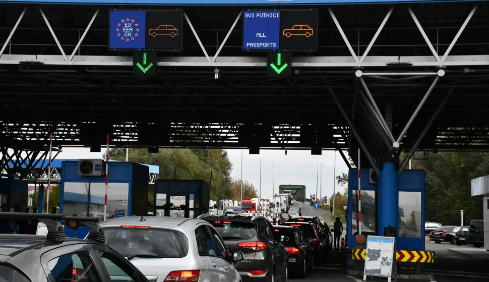 12.10.2025., Stara Gradiska - Uvodjenje Rntry/Exit sustava na granicnom prijelazu Stara Gradiska. Photo: Ivica Galovic/PIXSELL