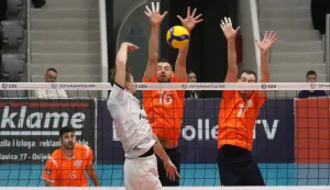 Osijek, 10. 12. 2025, Sportska dvorana Gradski vrt, odbojka, Mursa Osijek - Alpacem Kanal (Slovenija), CEV Kup.snimo GOJKO MITIĆ